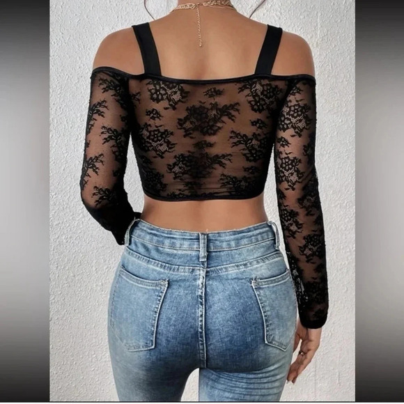 Boho lace bustier cami top - Picture 3 of 6